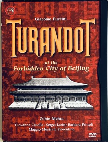 Turandot at the Forbidden City of Beijing (DVD, 1999) w/ Inserts Snap Case *FV1