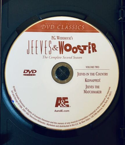 Jeeves & Wooster (DVD) Fourth Season 4 - British Comedy A&E Region 1 *WD1