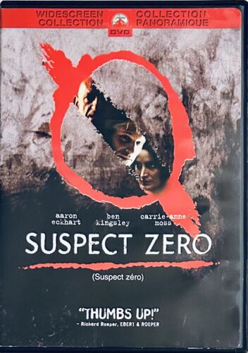 Suspect Zero (DVD 2004) Horror/Mystery Widescreen Ben Kingsley Paramount *WM1