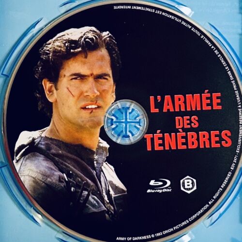 L'Armee Des Tenebres Blu-ray, 1992 Army of Darkness Region B PAL French Rare OOP