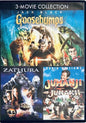 Jumanji (1995) Zathura (2005) Goosebumps (2015) 3-Movie Collection 2-Discs *MN1