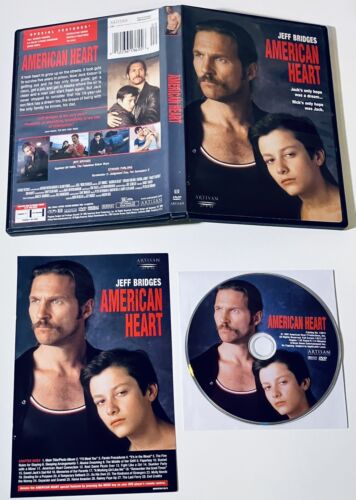 American Heart (DVD 2003) w/ Insert Jeff Bridges, Edward Furlong RARE OOP *RG3