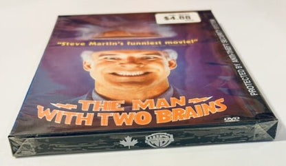 The Man With Two Brains (DVD 1983) Steve Martin Sci-Fi Comedy Snapcase Brand NEW