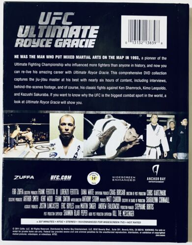 Ultimate Fighting Championship: Ultimate Royce Gracie (DVD 2011) 2-Discs*RG3