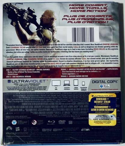 G.I. Joe: Retaliation (Blu-ray/DVD) 2-Discs Extended Cut w/ Slipcover *BD2