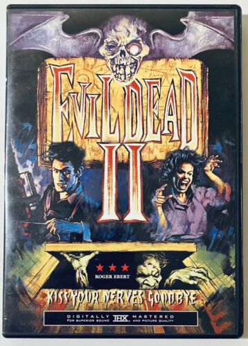 Evil Dead 2: Dead by Dawn (DVD, 1987) Horror w/ Insert Anchor Bay RARE OOP*ED1