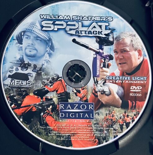 William Shatner‘s Spplat Attack (DVD, 2004) Paintball Sci-Fi Documentary*GR1