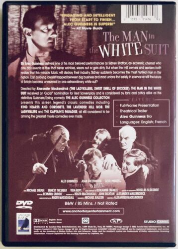 The Man In The White Suit (DVD 1951) Alex Guinness Anchor Bay B&W Sci-Fi *GR1