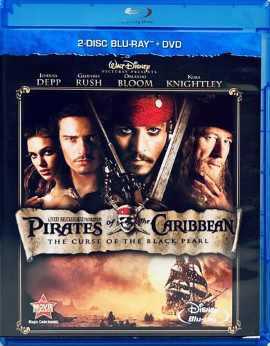 Pirates of the Caribbean Curse of the Black (Blu-ray, 2003) Adventure*LS1