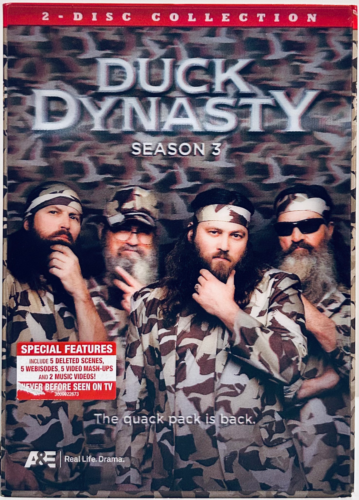 Duck Dynasty: Season 3 (DVD, 2013) w/ Lenticular Slipcover 2-Disc Set TV A&E