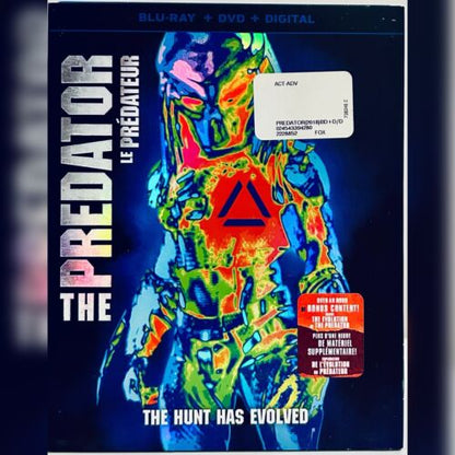 THE PREDATOR (Blu-ray/DVD 2018) Action/Sci-fi w/ Slipcover/ Insert 2-Discs *001