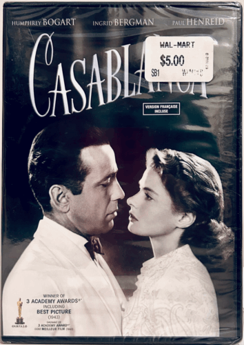 Casablanca (DVD, 1942) Romance/War Humphrey Bogart, Ingrid Bergman En/Fr/Sp NEW