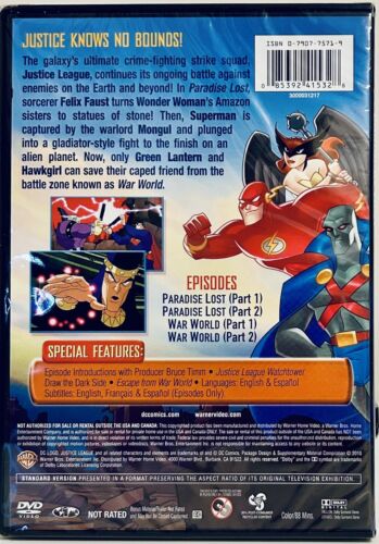 Justice League Paradise Lost (DVD, 2003) TV/Superhero Animation DC En/Sp NEW*GR1