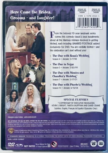 Friends: The One With All the Weddings DVD (2006) BRAND NEW *GR3