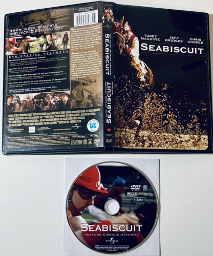 Seabiscuit (DVD 2003) Tobey Maguire Bilingual Horse Racing Drama *WD1