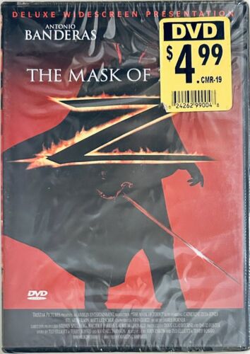 The Mask of Zorro (DVD, 1998) Adventure/Action TriStar OOP Brand NEW *NE1