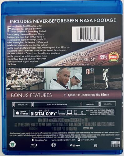 Apollo 11 (Blu-ray 2019) Neon Widescreen Bilingual *GR3