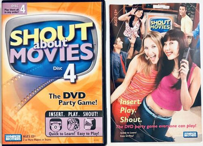 Shout about Movies Disc 4 (DVD, 2004) The DVD Party Game! Hasbro w/ Insert