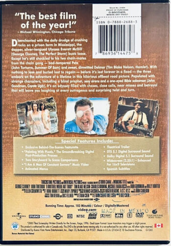 O Brother, Where Art Thou? (DVD, 2000) Comedy/Adventure Touchstone OOP*WM1