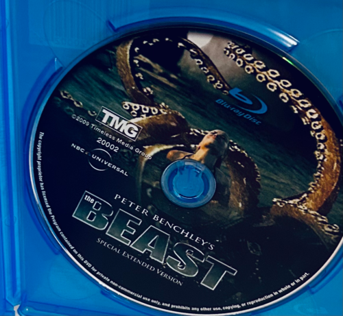 The Beast (Blu-ray 1996) Extended Version Peter Benchley Sci-Fi/Horror NR Rare