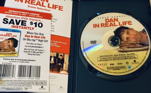 Dan in Real Life (DVD 2007) w/ Slipcover/Inserts WDS Bilingual Steve Carell*3HH