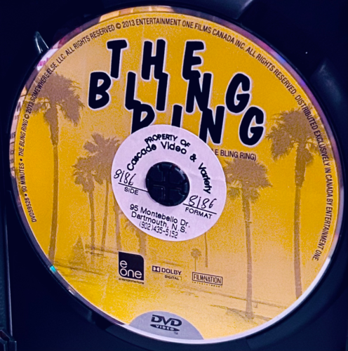 The Bling Ring (DVD 2013) Crime/Comedy E-One Rental English/French *001