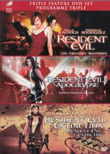 Resident Evil/Resident Evil Apocalypse/Resident Evil Extinction DVD 2-Discs*WM1