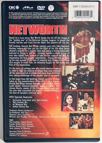 Networth (DVD, 1995) w/ Insert CBC, NHL Hockey, Detroit Red Wings*GR1