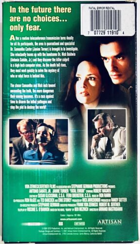 Fatal Error (VHS, 1999) Horror Sci-Fi Antonio Sabato Jr Artisan TV Movie *GR1