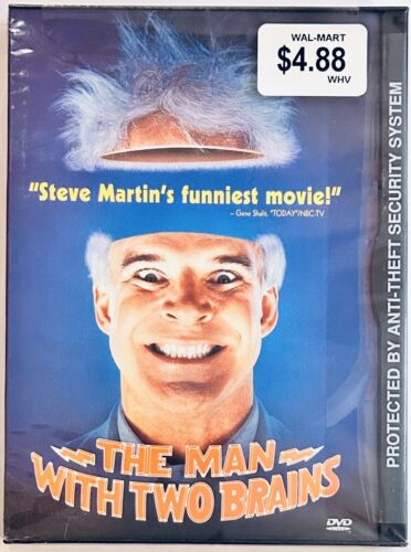 The Man With Two Brains (DVD 1983) Steve Martin Sci-Fi Comedy Snapcase Brand NEW