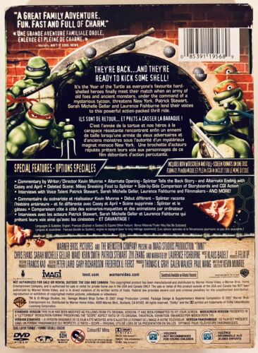 TMNT (DVD) w/ Slipcover Widescreen English/French/Spanish *SV1