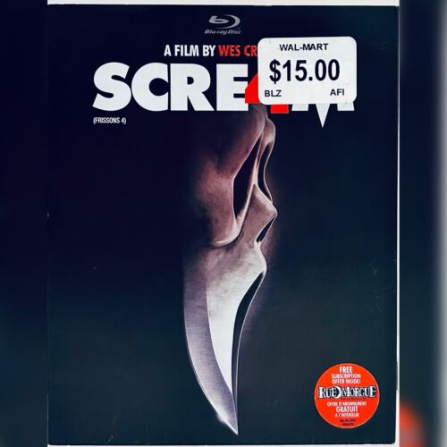 Scream 4 (Blu-ray Disc, 2011) w/ Slipcover & Insert Horror Wes Craven OOP *001