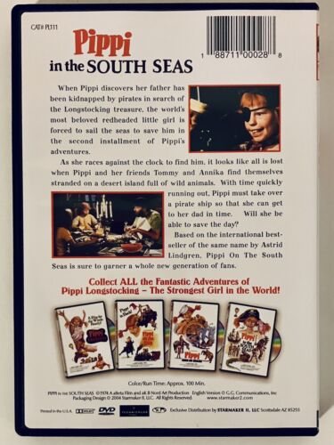 Pippi in the South Seas 1970 (DVD, 2005) Igner Nilsson Pippi Longstocking OOP