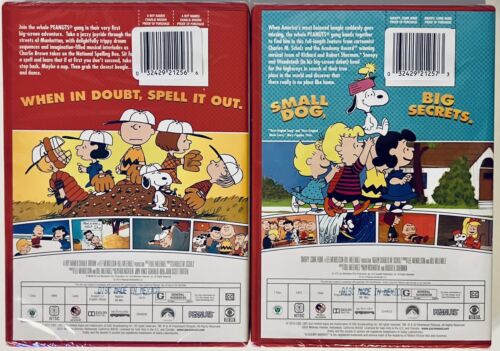 Peanuts Movies A Boy Named Charlie Brown & Snoopy, Come Home DVD Lot (2) NEW*GR3