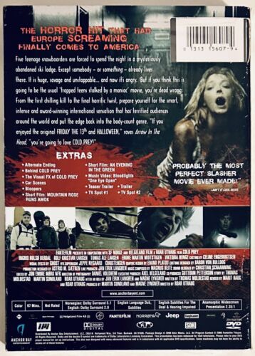 Cold Prey (DVD, 2009) w RARE Slipcover Norwegian Horror Anchor Bay OOP Brand NEW