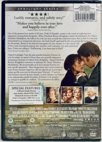 Pride and Prejudice (DVD, 2005) Drama/Romance Focus Features Brand NEW*GR1