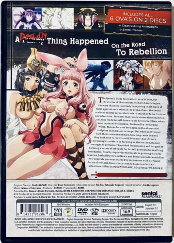 Queen's Blade: Beautiful Warriors - Complete OVA Collection (DVD) 2-Disc Set*RG3