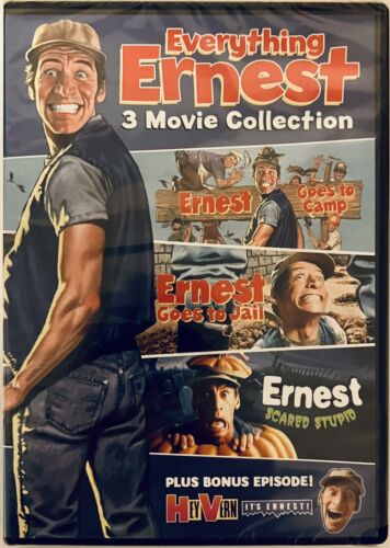 Everything Ernest DVD Ernest Goes to Camp/Jail /Scared Stupid OOP *RG3