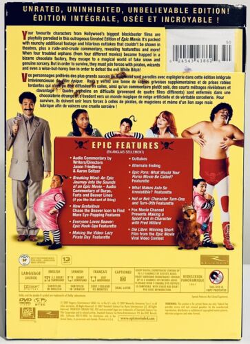 Epic Movie (DVD, 2007) w/ Slipcover Comedy/Parody Unrated OOP Brand NEW*GR1