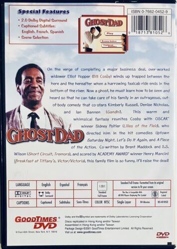 Ghost Dad (DVD, 2001) Bill Cosby Comedy Fantasy GoodTimes 1990 En/Fr/Sp OOP *GR1