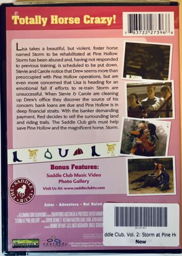 Saddle Club - Storm and Pine Hollow (DVD, 2007) OOP *WD1