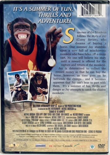 Summer of the Monkeys (DVD, 1998) Kaboom! Family/Drama Rare OOP Brand NEW *BF1