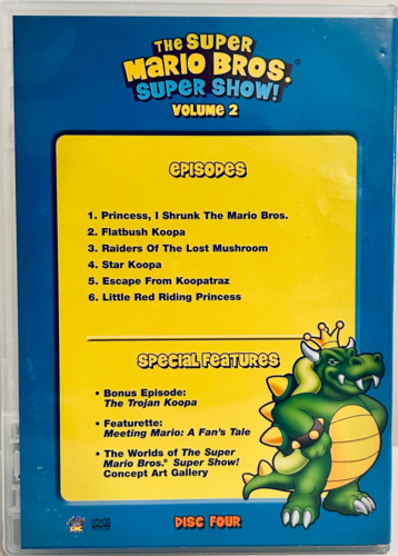 The Super Mario Bros. SUPER SHOW! Volume 2 (DVD) Animation - DISC 4 ONLY *001