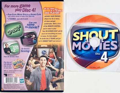 Shout about Movies Disc 4 (DVD, 2004) The DVD Party Game! Hasbro w/ Insert