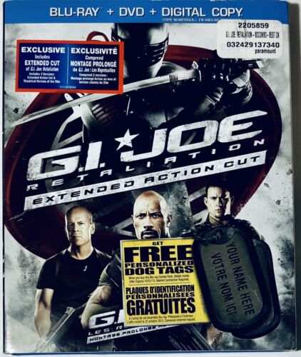 G.I. Joe: Retaliation (Blu-ray/DVD) 2-Discs Extended Cut w/ Slipcover *BD2