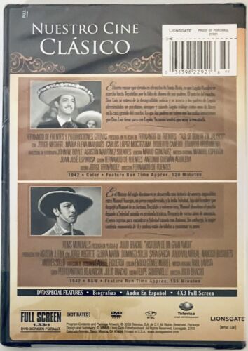 Asi Se Quiere en Jalisco & Historia Un Gran Amor (DVD, 1942) B&W SPN NEW*GR3