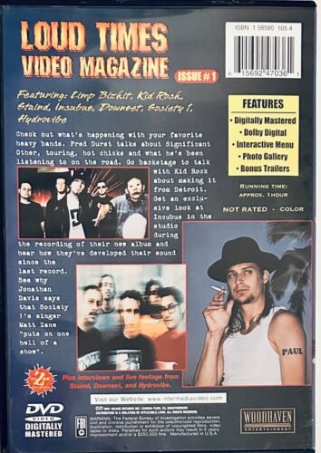 Rare Flicks Plus! Loud Times Video Magazine - Issue #1 (DVD, 2001) Kid Rock Limp Bizkit *GR1 Rare Flicks Plus! 