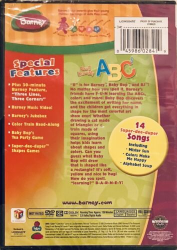 Barney - Now I Know My ABCs (DVD, 2004) Hit Entertainment Brand NEW *GR1