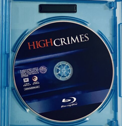 High Crimes (Blu-ray 2002) Ashley Judd, Morgan Freeman En/Fr/Sp Fox OOP *GR1