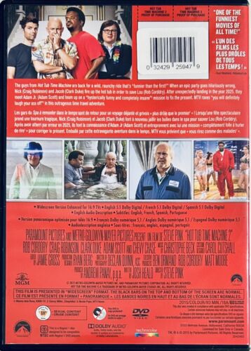 Hot Tub Time Machine 2 (DVD, 2015) Comedy/Sci-fi MGM Paramount En/Fr/Sp*NE1